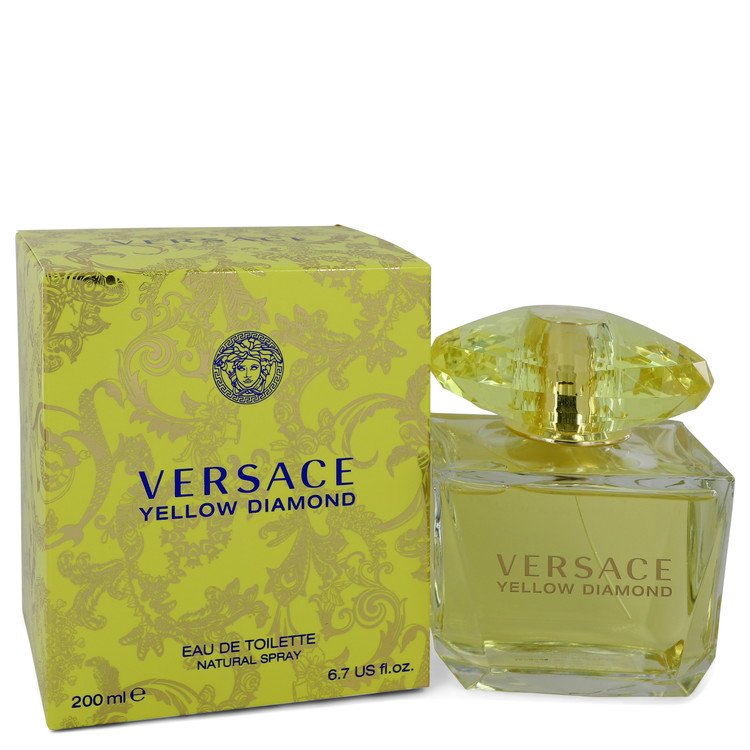 Versace Yellow Diamond Eau De Toilette Spray By Versace 6.7 oz Eau De Toilette Spray