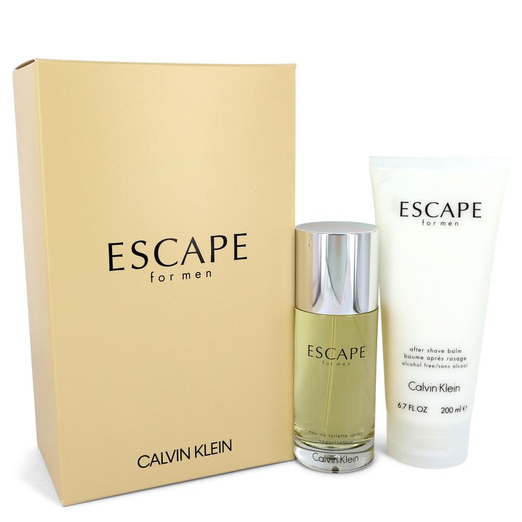 Escape Gift Set By Calvin Klein 3.4 oz Eau De Toilette Spray + 6.7 oz After Shave Balm