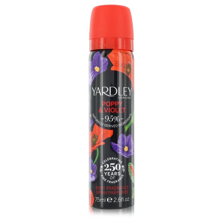 Yardley Poppy & Violet Body Fragrance Spray By Yardley London 2.6 oz Body Fragrance Spray