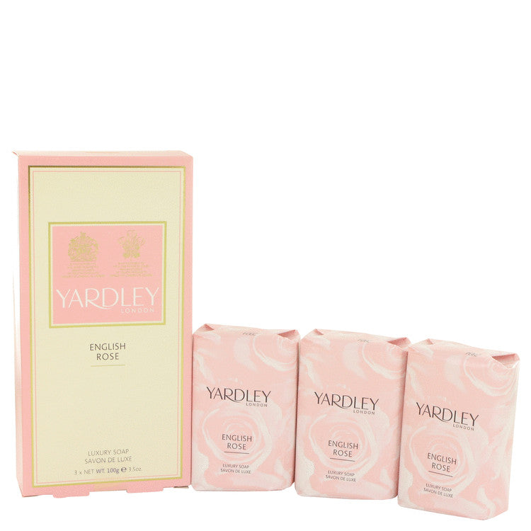 English Rose Yardley 3 x 3.5 oz  Luxury Soap By Yardley London 3.5 oz 3 x 3.5 oz  Luxury Soap